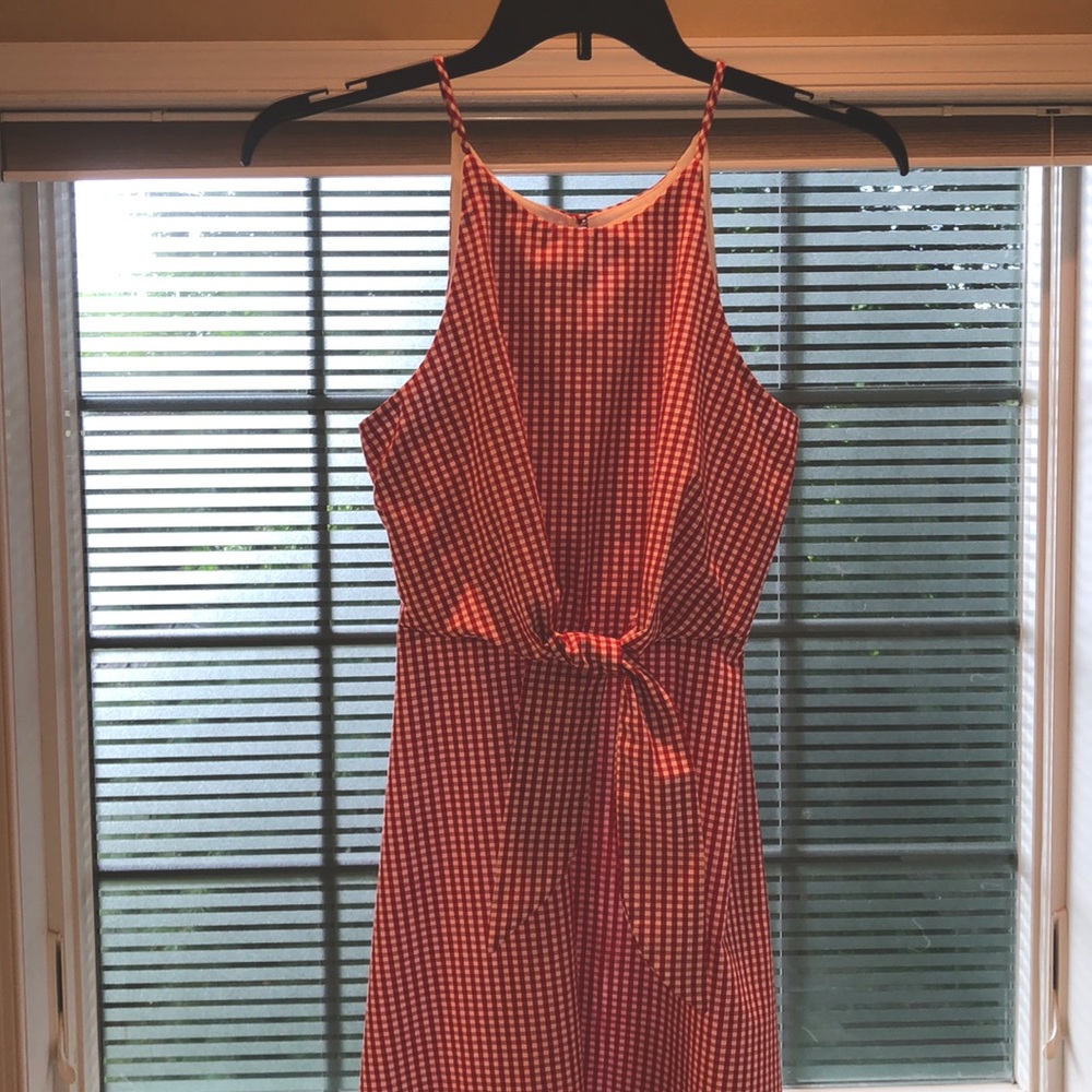 Cute red checked sundress  by Soprano